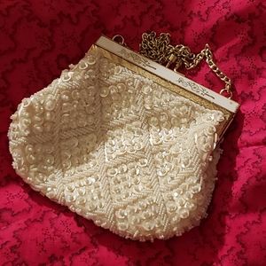 True Vintage beaded & sequined evening wrist bag